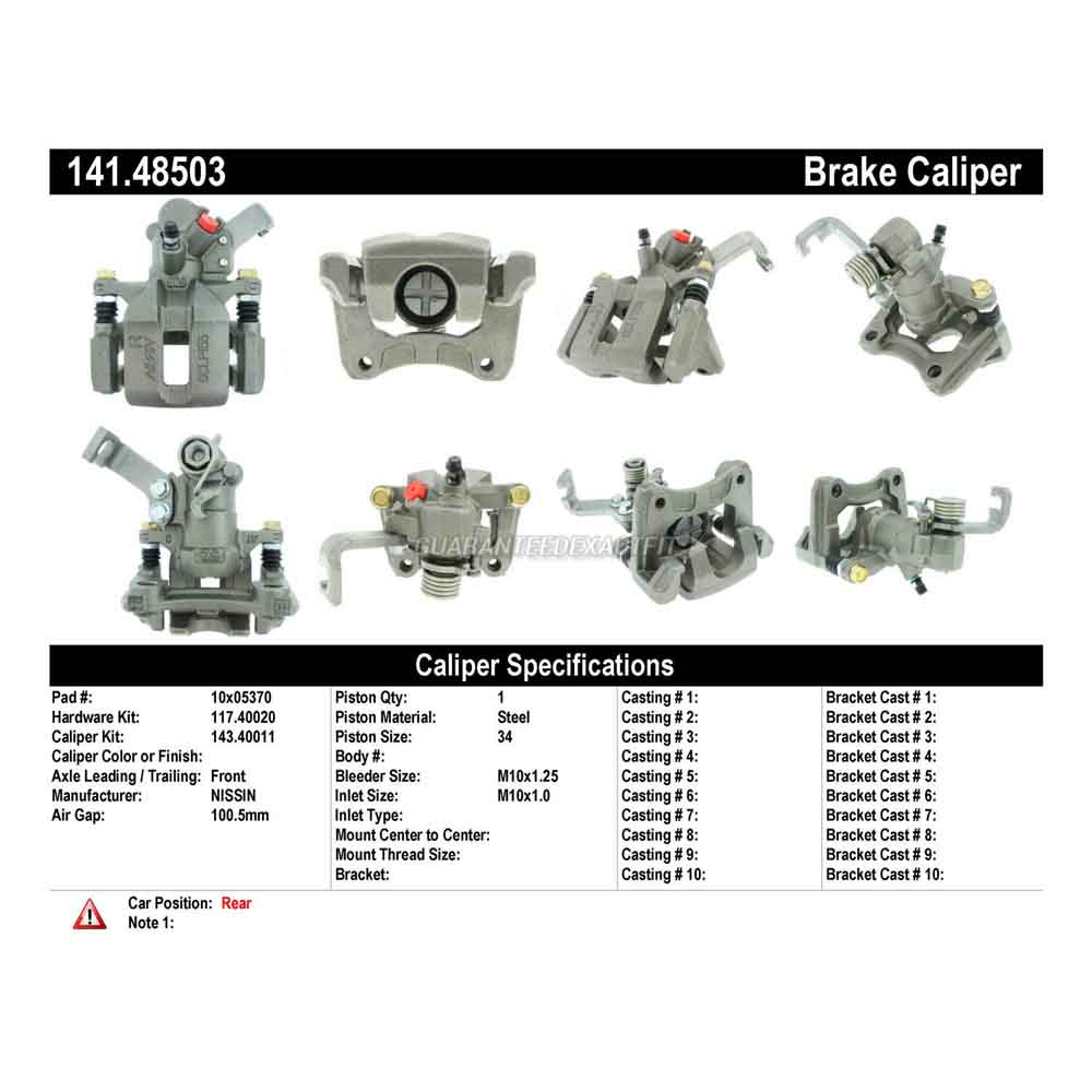 2012 Suzuki SX4 Brake Caliper