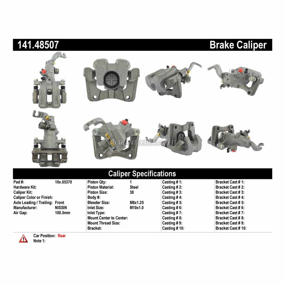 2012 Suzuki Kizashi Brake Caliper