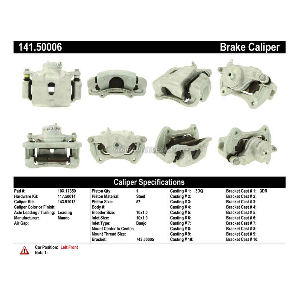 2014 Kia Forte Koup Brake Caliper