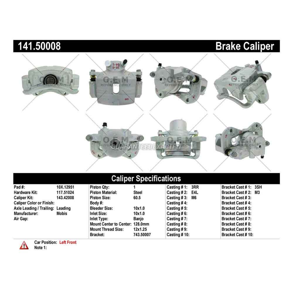 2017 Kia Soul EV Brake Caliper