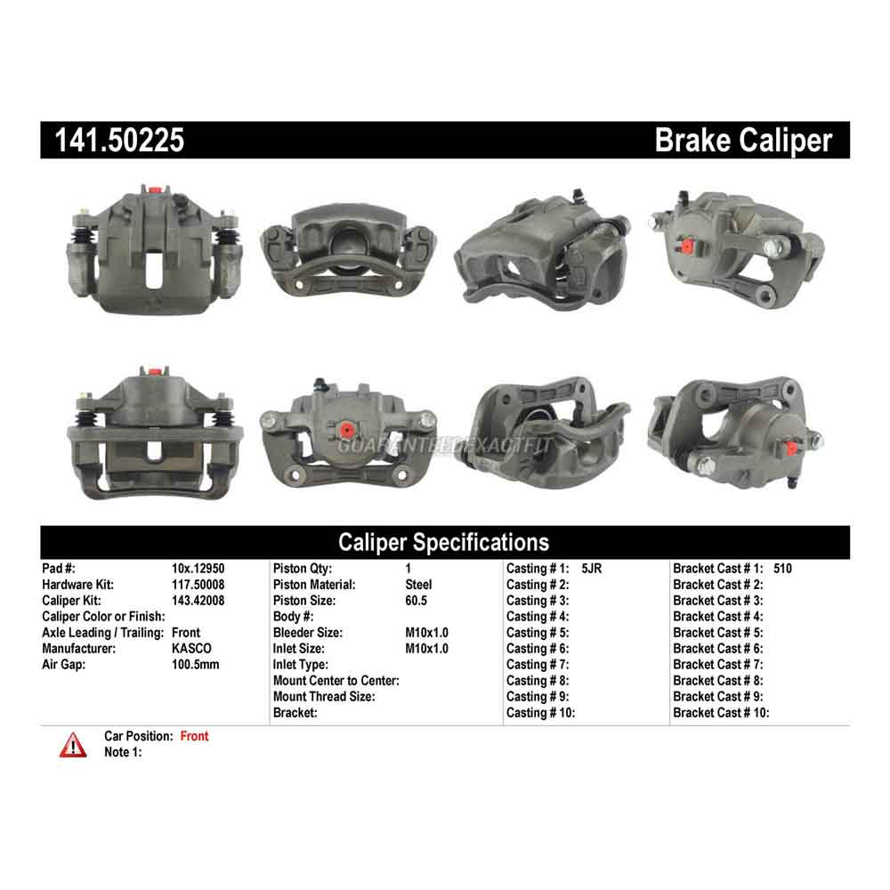 2007 Kia Rondo Brake Caliper