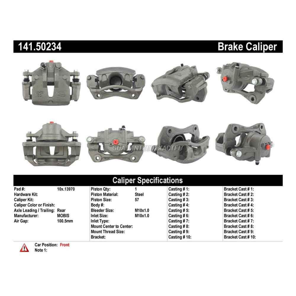 2012 Kia Forte Brake Caliper