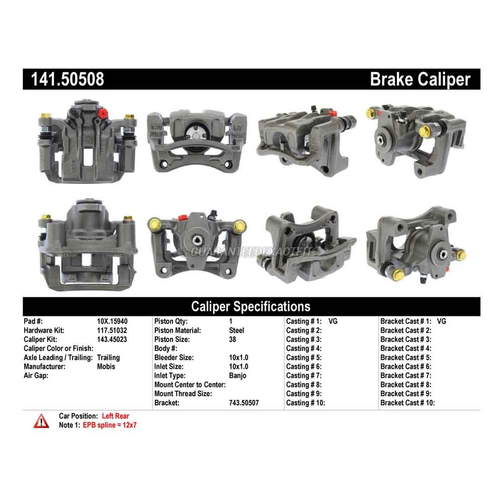 2015 Kia Cadenza Brake Caliper