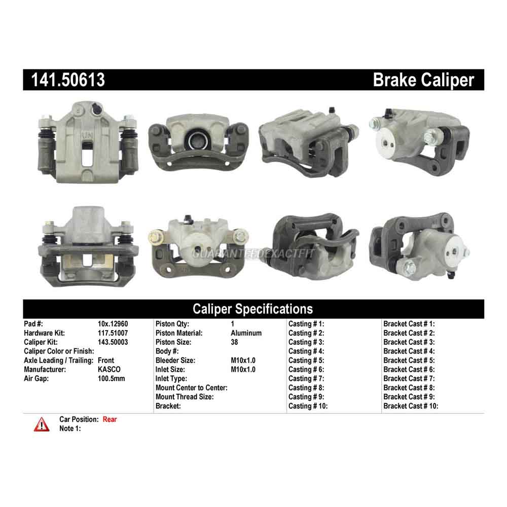 2009 Kia Rondo Brake Caliper