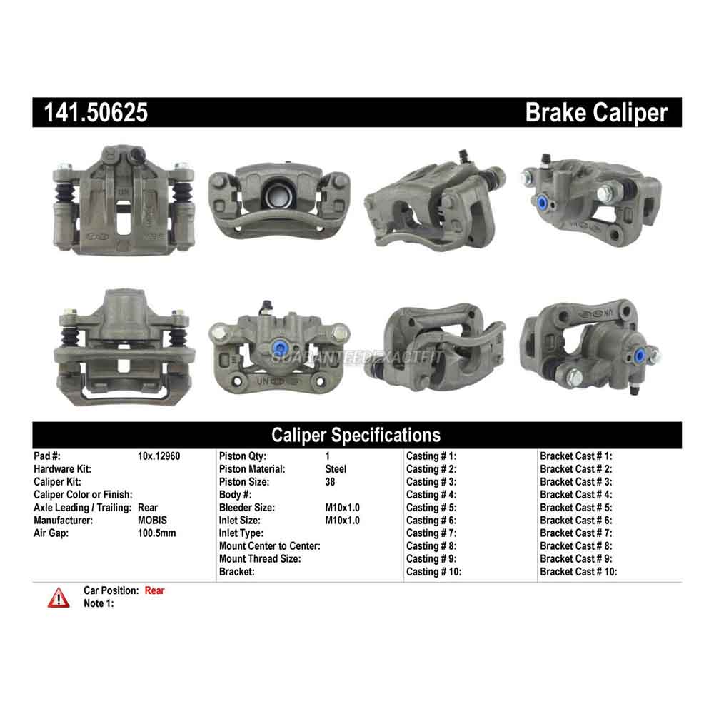 2010 Kia Rondo Brake Caliper