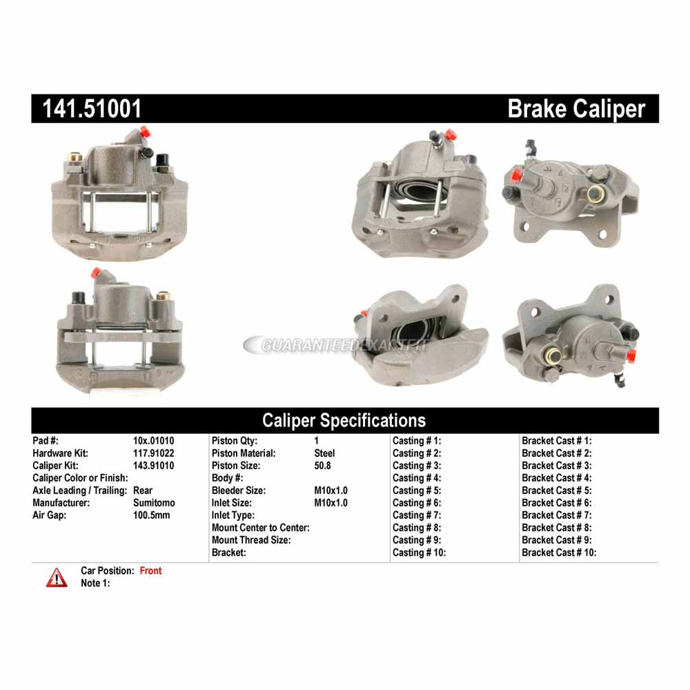 1978 Dodge Colt Brake Caliper