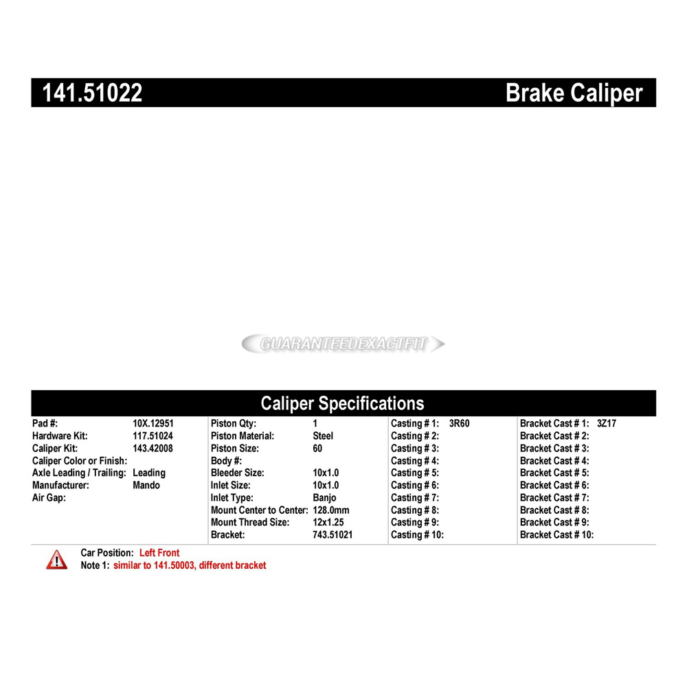 2017 Hyundai Tucson Brake Caliper
