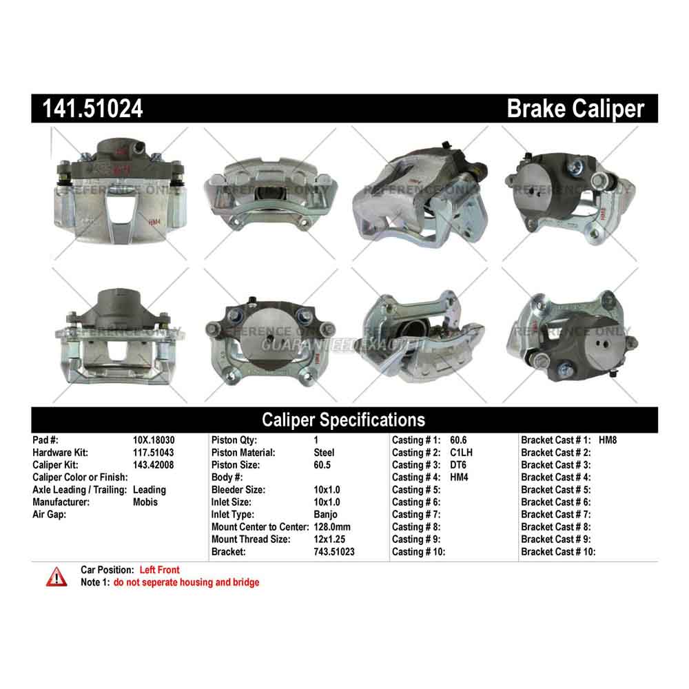 2017 Kia Optima Brake Caliper
