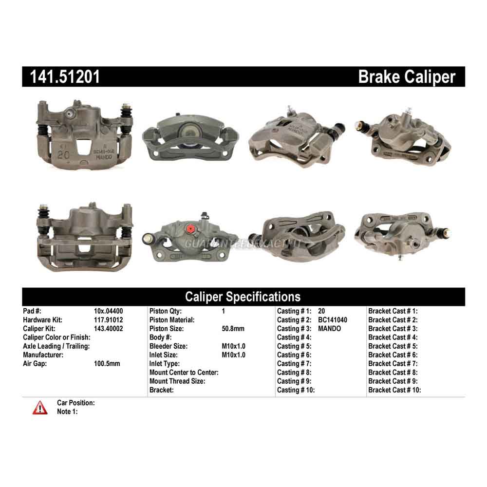 1987 Hyundai Excel Brake Caliper