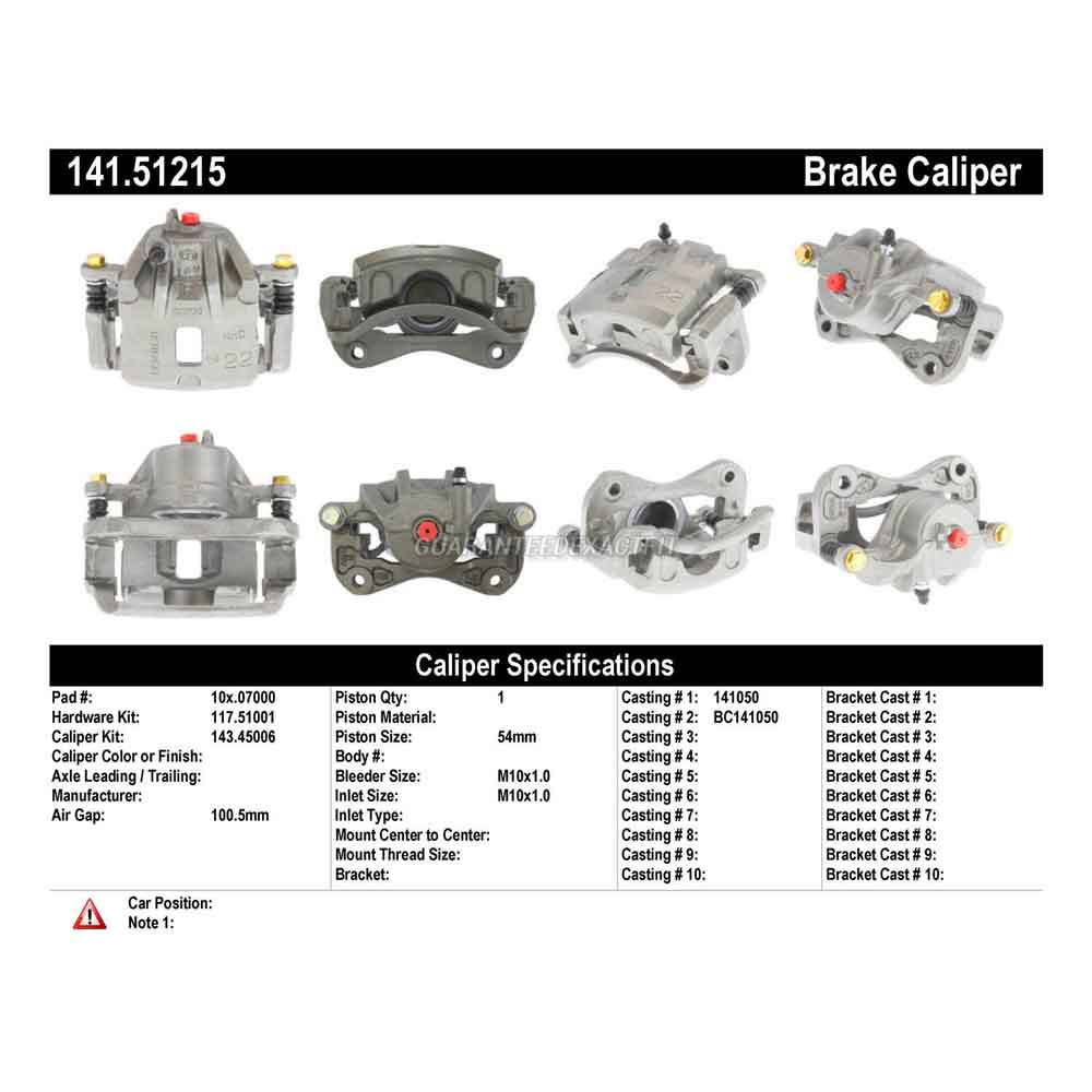 2000 Hyundai Tiburon Brake Caliper
