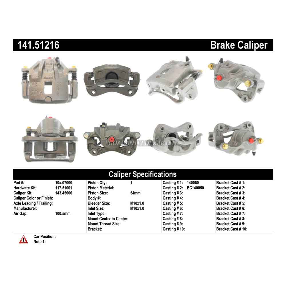 2000 Hyundai Elantra Brake Caliper