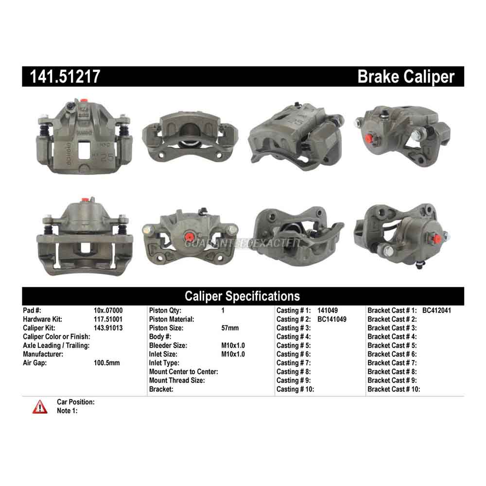 2001 Kia Optima Brake Caliper