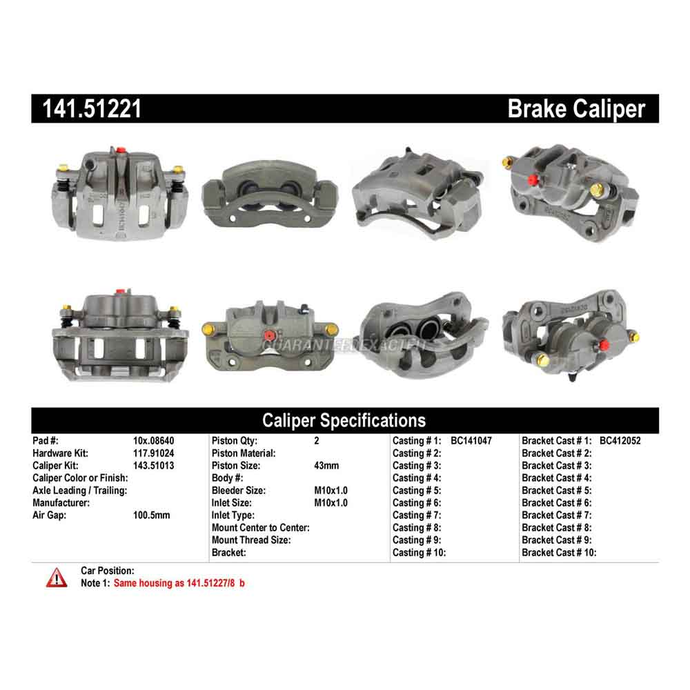 2004 Hyundai Santa Fe Brake Caliper