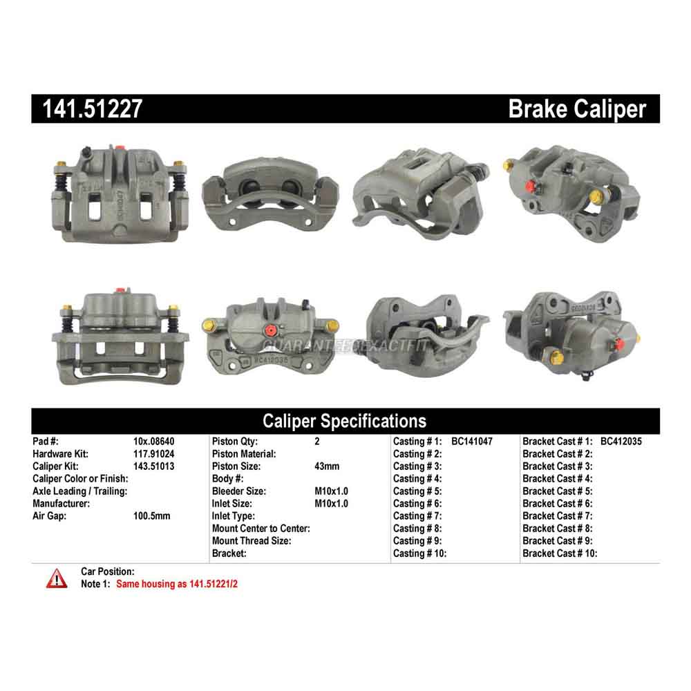2004 Hyundai Santa Fe Brake Caliper