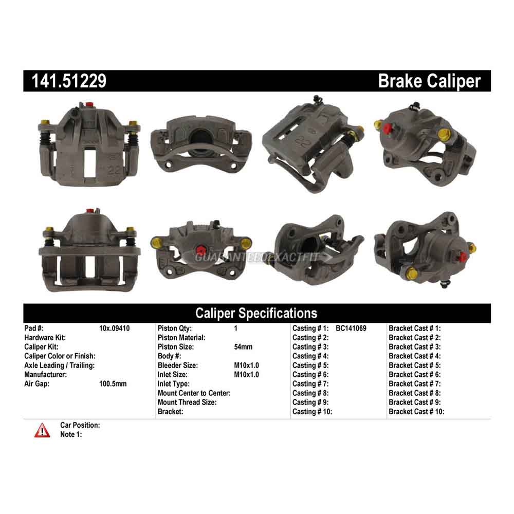 2003 Hyundai Elantra Brake Caliper
