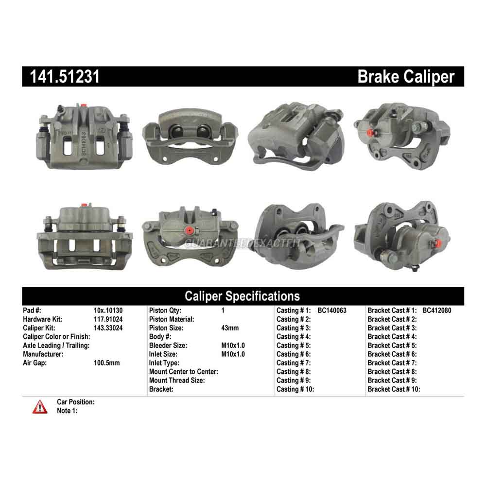2004 Hyundai XG350 Brake Caliper