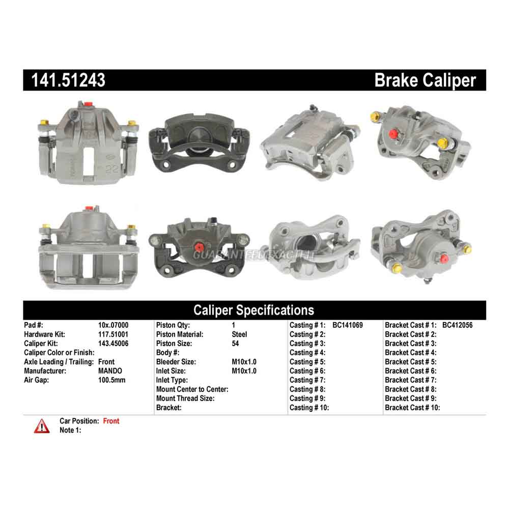 2005 Hyundai Elantra Brake Caliper
