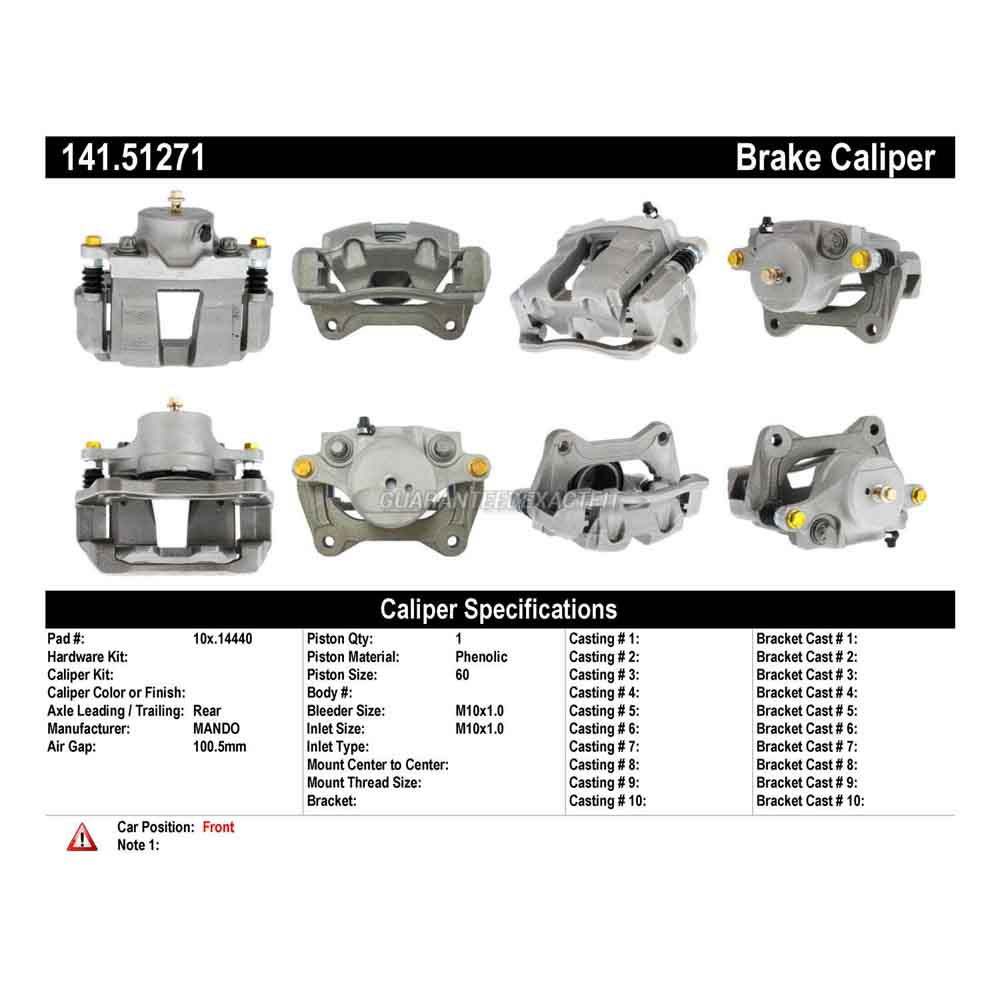 2013 Kia Optima Brake Caliper