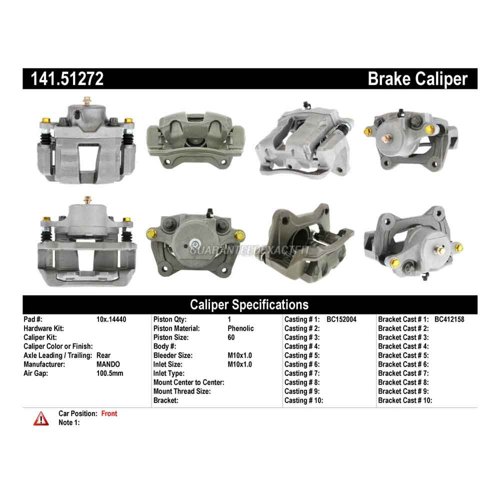 2015 Kia Optima Brake Caliper