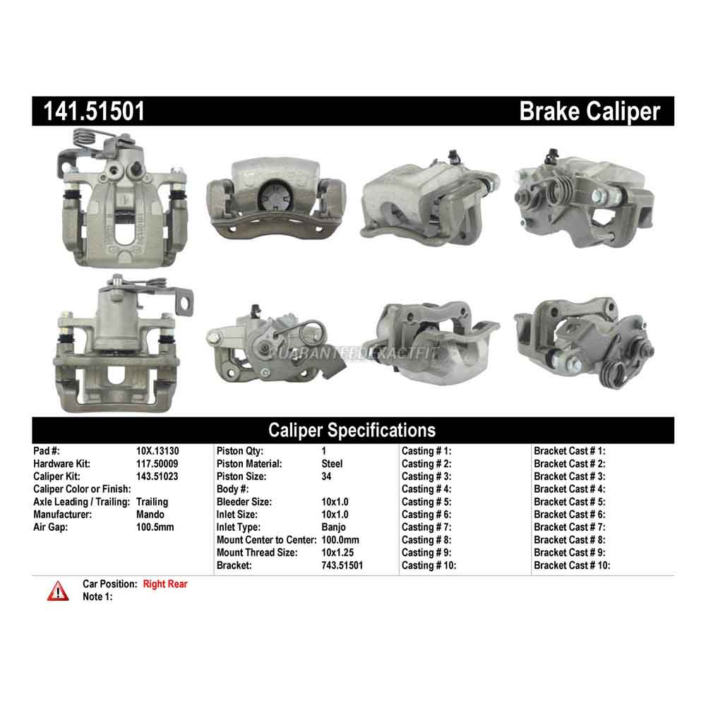 2012 Hyundai Elantra Brake Caliper