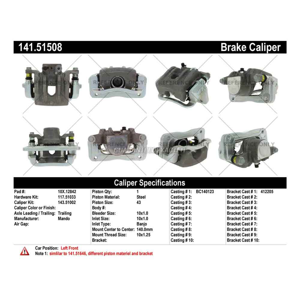 2014 Kia Sorento Brake Caliper