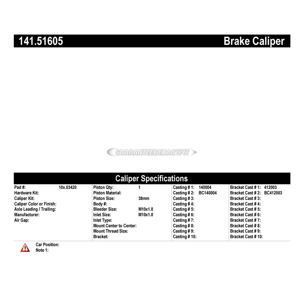 1994 Hyundai Sonata Brake Caliper