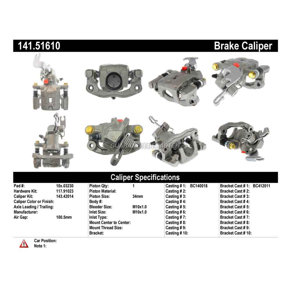2000 Hyundai Elantra Brake Caliper