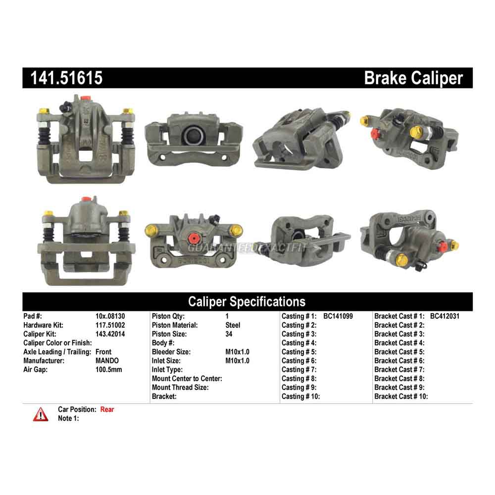 2007 Kia Optima Brake Caliper