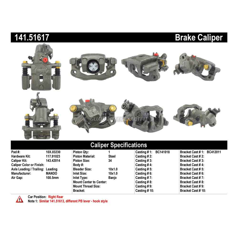2005 Hyundai Elantra Brake Caliper