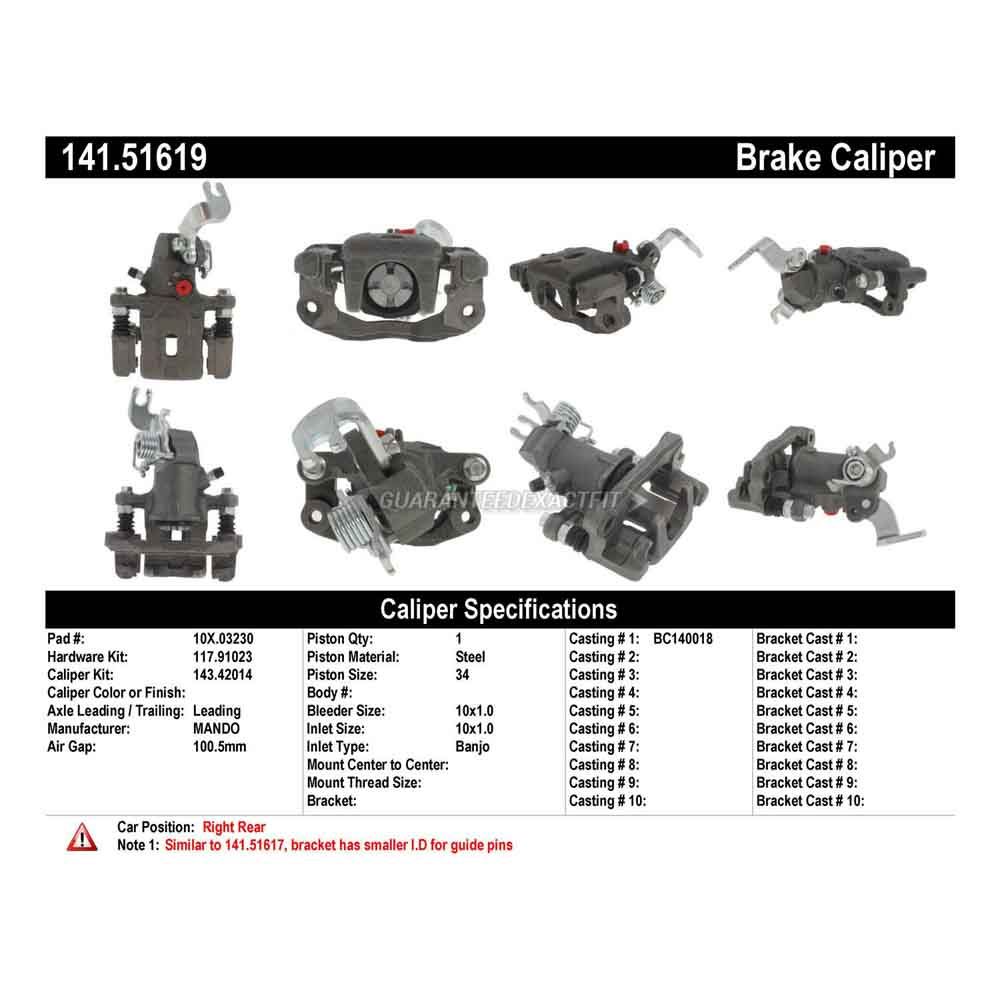 2006 Hyundai Elantra Brake Caliper