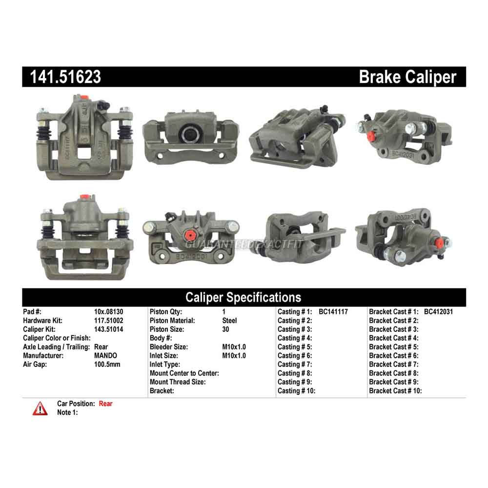 2007 Hyundai Elantra Brake Caliper
