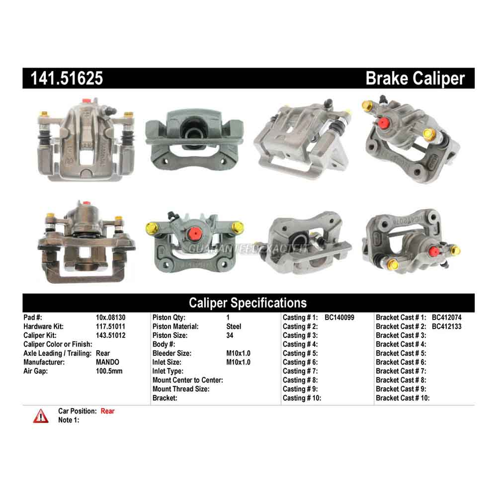 2007 Hyundai Azera Brake Caliper