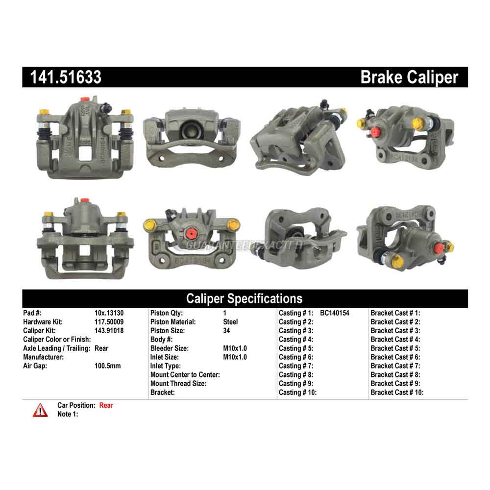 2011 Hyundai Azera Brake Caliper