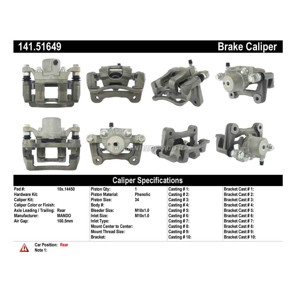 2013 Kia Optima Brake Caliper