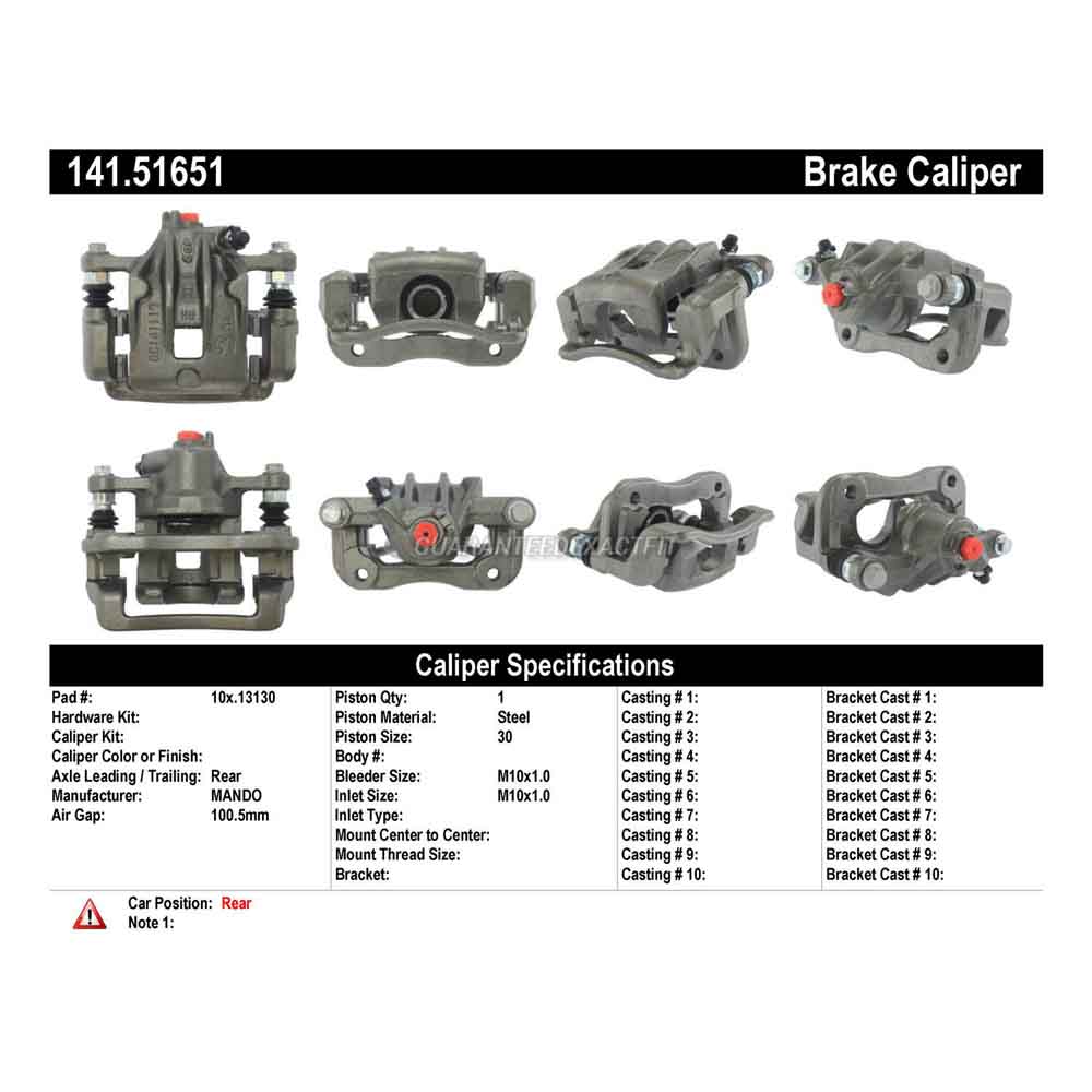 2010 Hyundai Elantra Brake Caliper