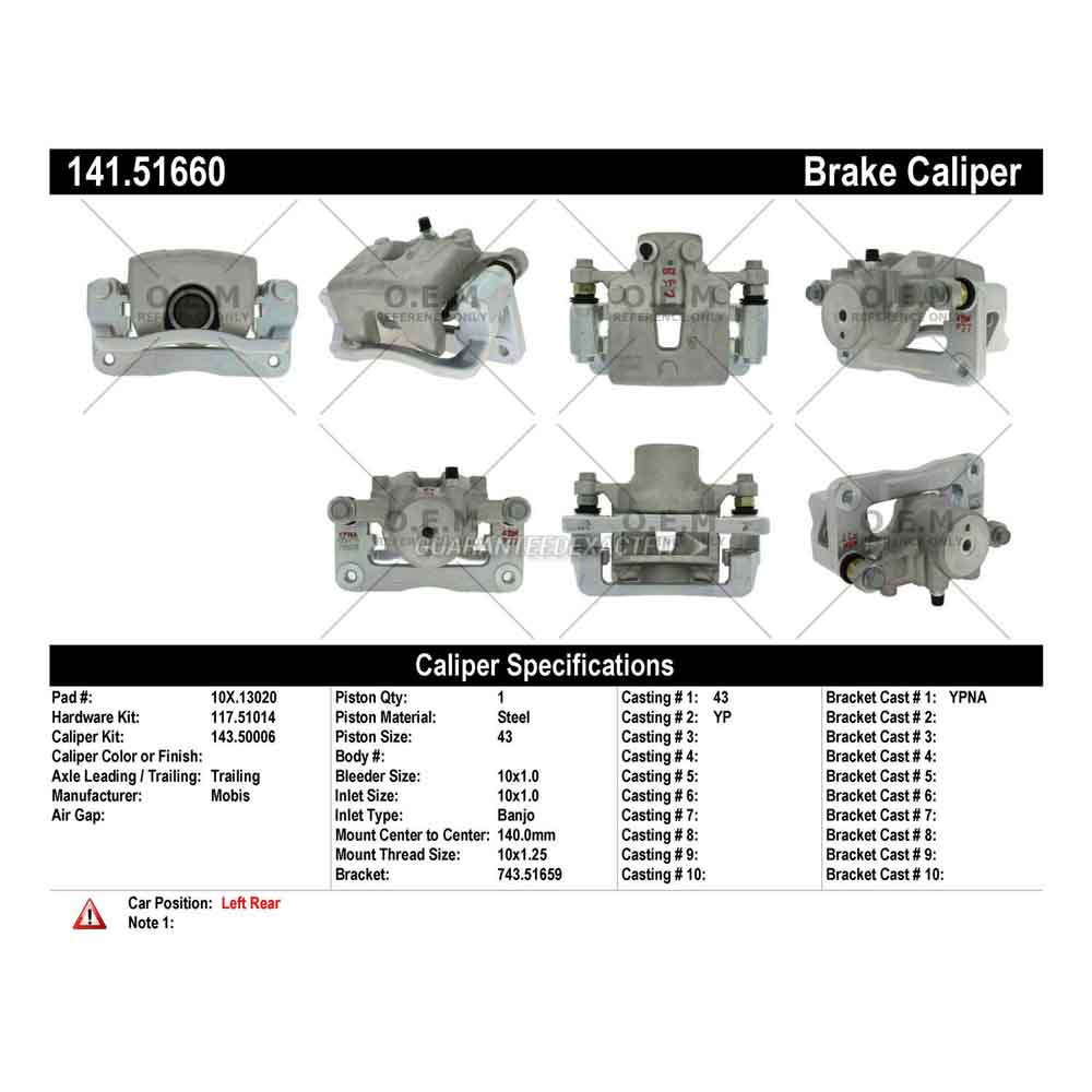2017 Kia Sedona Brake Caliper