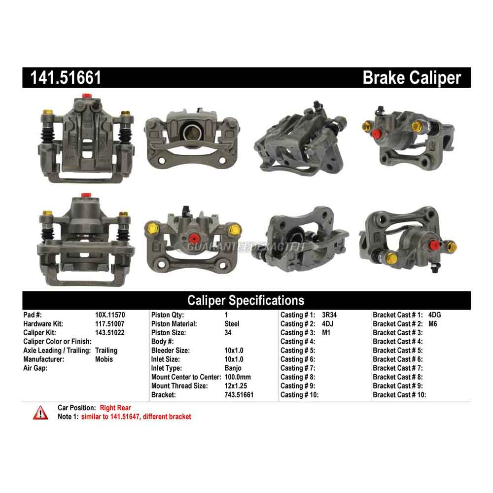 2017 Kia Optima Brake Caliper