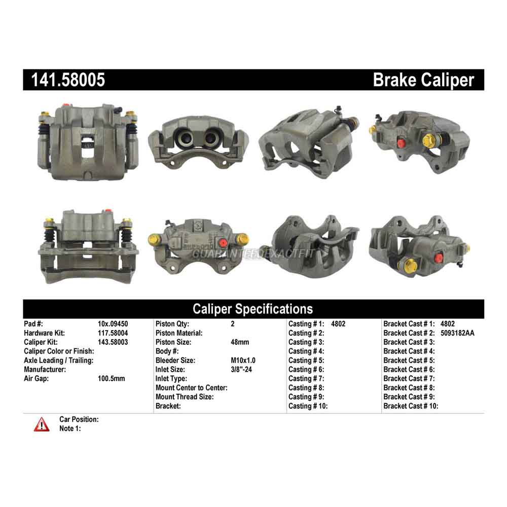 2000 Jeep Grand Cherokee Brake Caliper