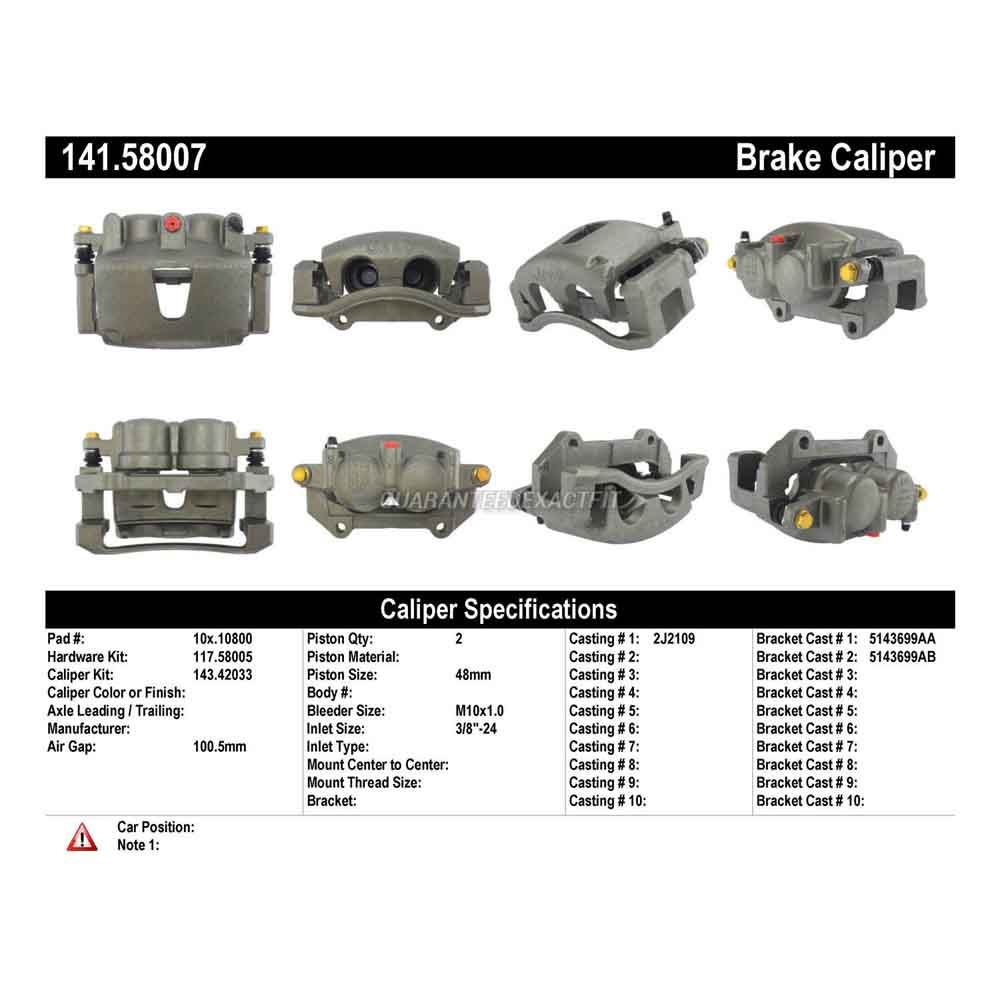 2007 Jeep Commander Brake Caliper