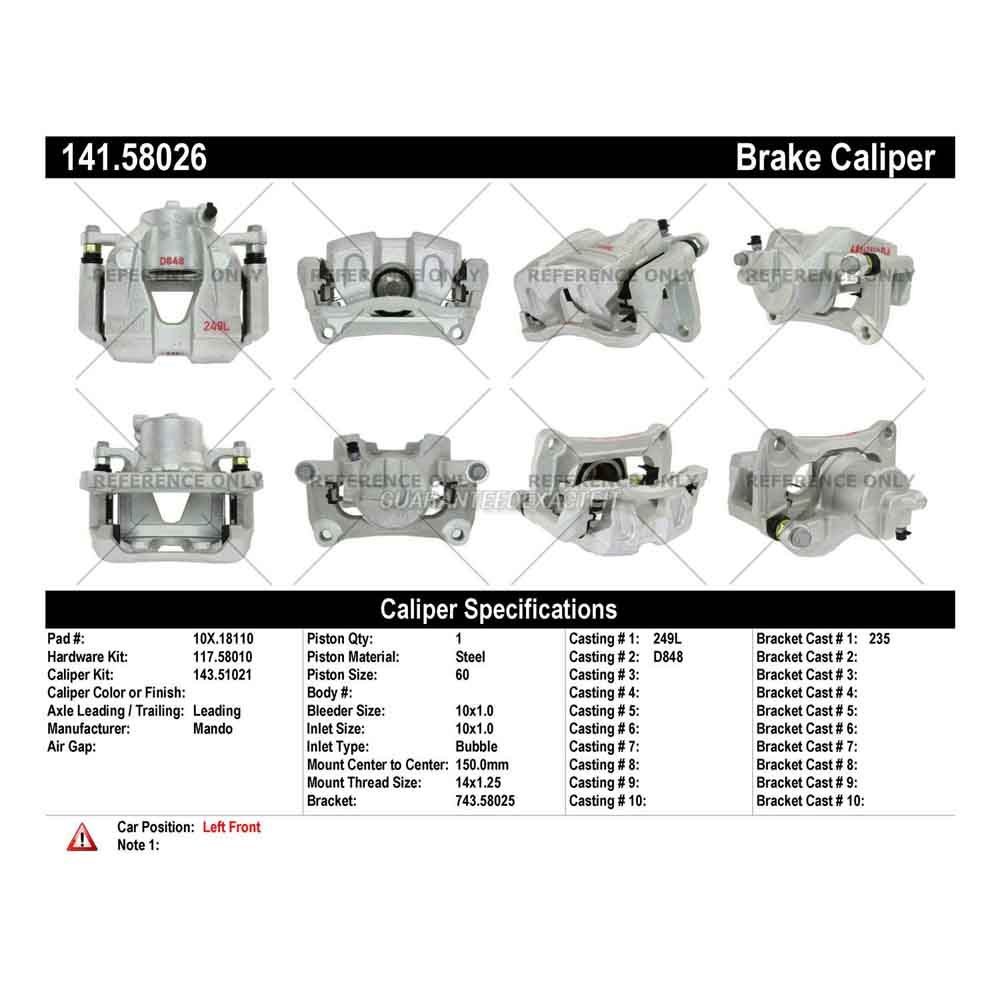 2019 Jeep Compass Brake Caliper