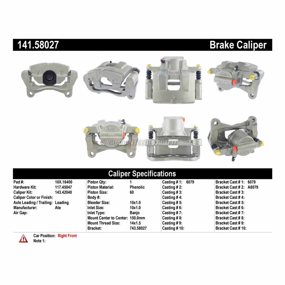 2017 Chrysler 200 Brake Caliper