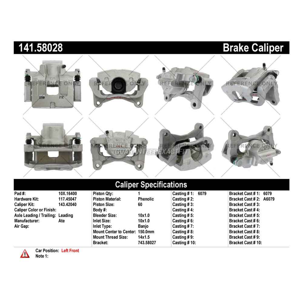 2017 Chrysler 200 Brake Caliper
