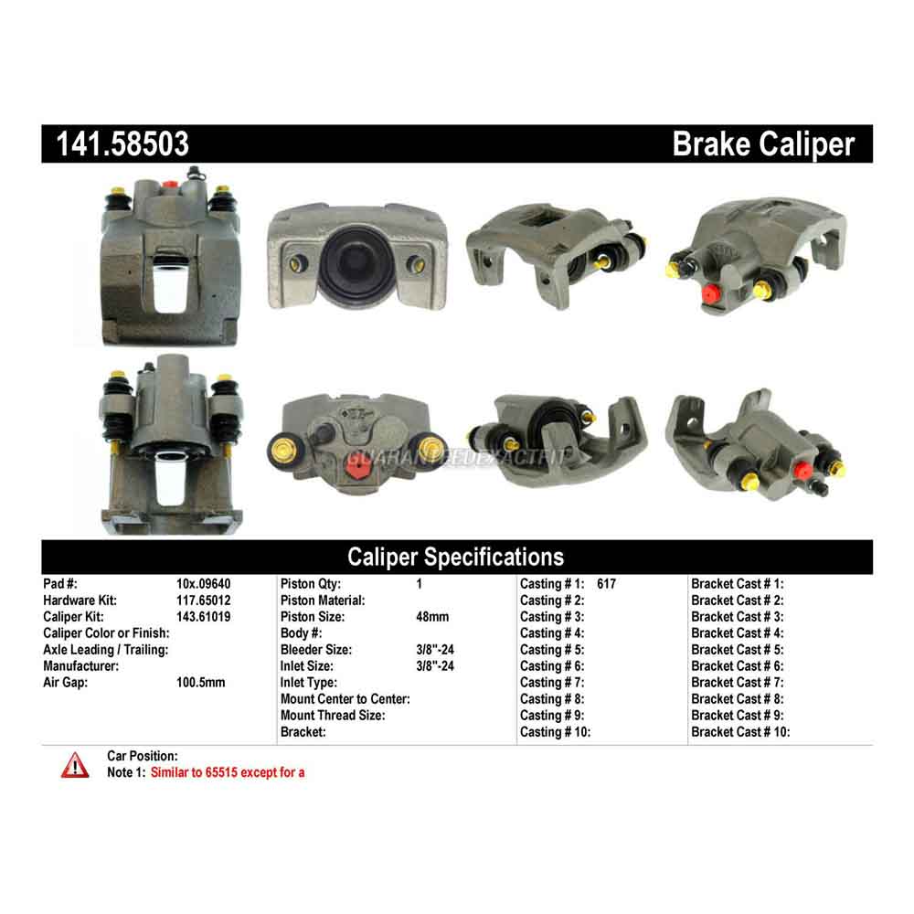 2003 Jeep Wrangler Brake Caliper