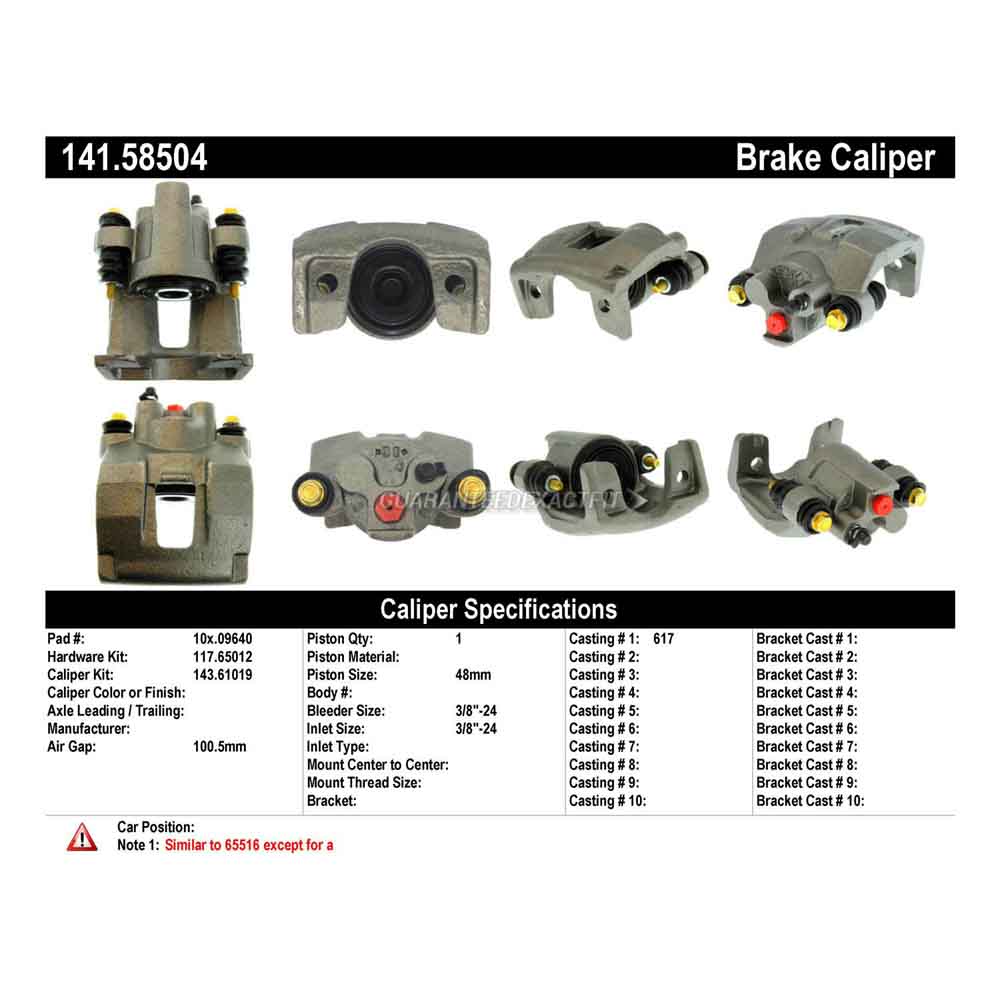 2003 Jeep Wrangler Brake Caliper