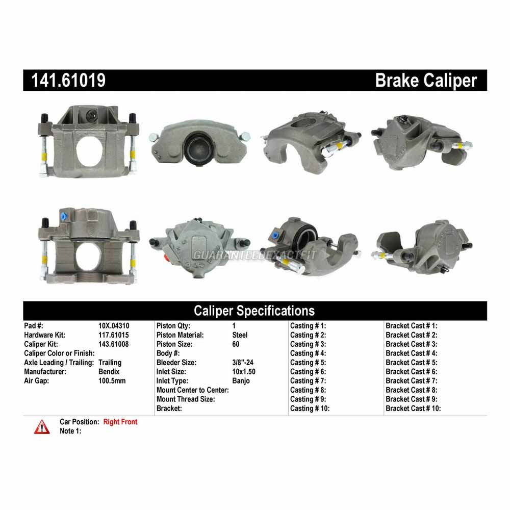 1992 Ford Mustang Brake Caliper