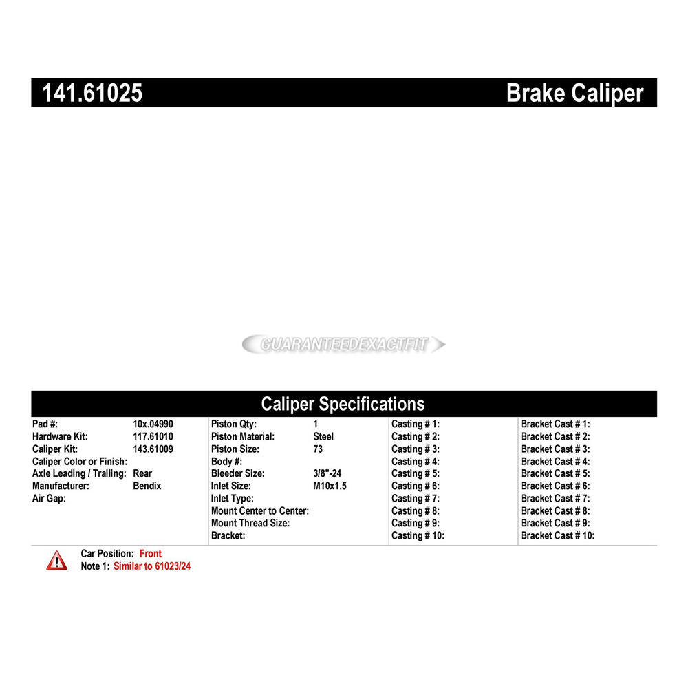 1986 Ford LTD Brake Caliper
