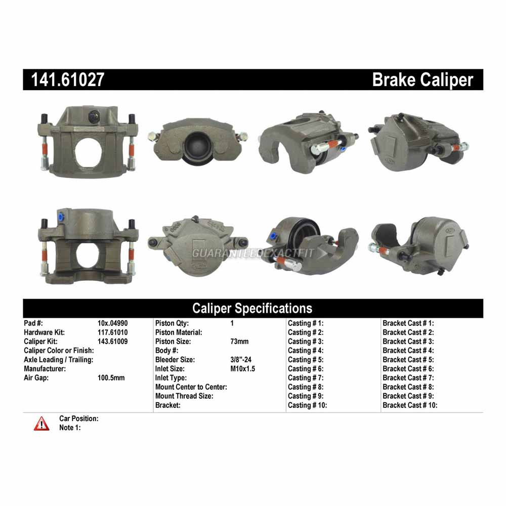 1991 Mercury Colony Park Brake Caliper