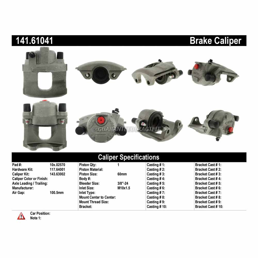 1987 Mercury Lynx Brake Caliper