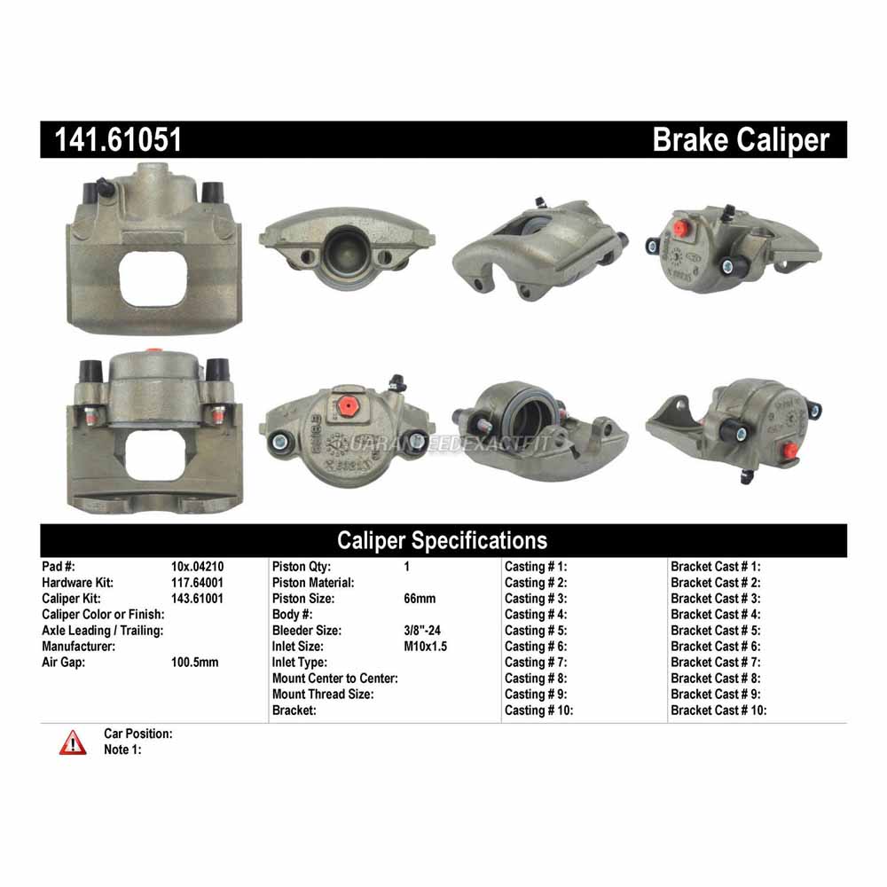 1987 Mercury Sable Brake Caliper