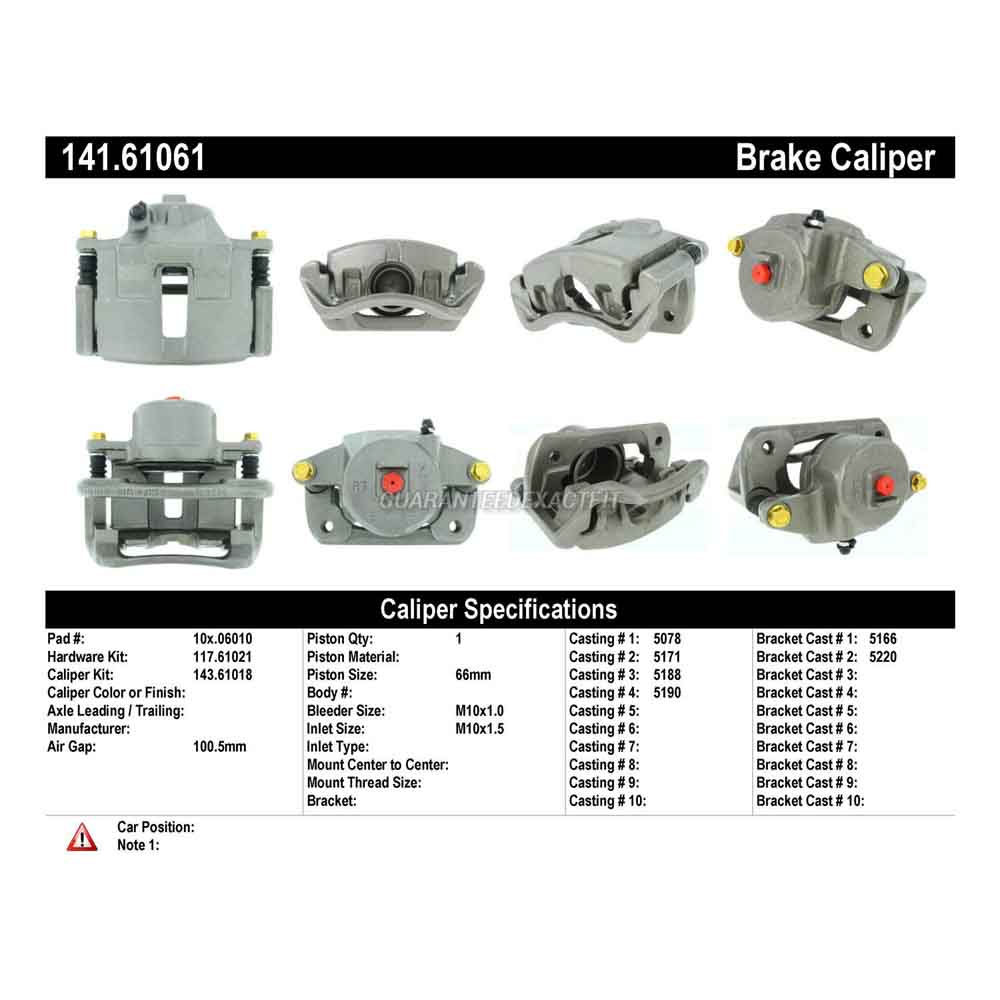 2000 Mercury Sable Brake Caliper